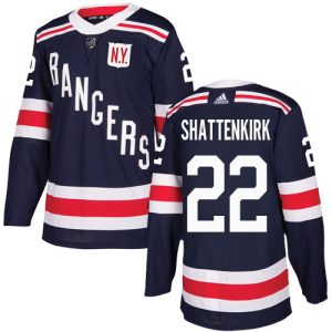 Herren New York Rangers Eishockey Trikot Kevin Shattenkirk #22 Authentic Navy Blau 2018 Winter Classic